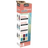 Pebeo Fantasy Prisme 6 X 20ml Paint Set Honeycomb Effect Craft Artist 756431